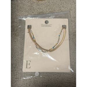 Mixed Metal Layered Necklace Set Gold Paperclip & Silver Figaro Chains